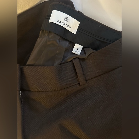 Aritzia babaton agency pant in dark brown size 2.0 - Picture 3 of 4